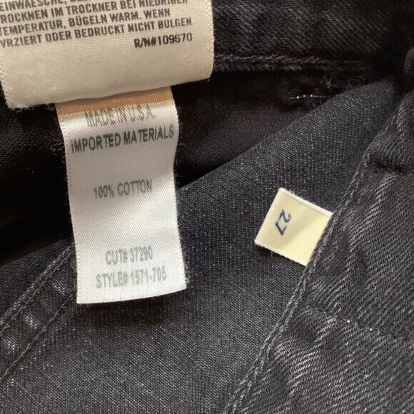 Citizens Of Humanity Sasha Twist Crop Flare 27 Black Hawk NWT - Picture 6 of 7